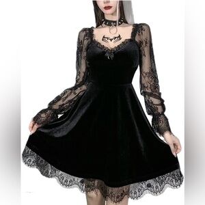 Velvet Goth Dress